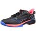 [Mizuno] Tennis Shoes Wave Exceed 5 Wide OC Clay/Sand Artificial Turf Court Club Activities Lightweight Game Court Soft Tennis Hard Tennis Black x Blue x Coral 27.0 cm 3E