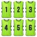 Gecheer 6PCS Kid s Football Pinnies Quick Drying Soccer Jerseys Youth Sports Scrimmage Basketball Team Training Numbered Bibs Practice Sports Vest