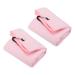 Uxcell 20 x16 Golf Towels Tri Fold Waffle Pattern Towels Soft Fiber with D Clip Pink 2 Pack