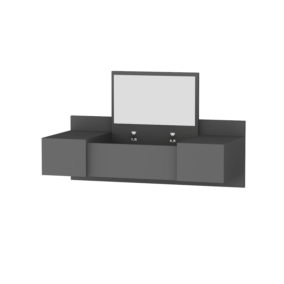 Skye Decor, Zakkum- Zakkum ARN, Anthrazit, Couchtische, 33x100x39,1 cm, 100% Melaminbeschichtete Partikelplatte Image