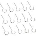 20pcs Screw Ceiling Hook Hooks for Hanging Garland Hook Screw Hook Screws for Wood Screw Eyes Eye Bolt Screw Stainless Steel Silver Screw-in Hook for Hanging Screw Hooks Plant
