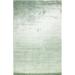 Radiance Collection Solid Contemporary 100 Percent Banana Silk Hand Loomed Area Rug Seafoam - 3 ft. 9 in. x 5 ft. 9 in.