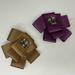 J. Crew Accessories | Nwot J. Crew Ribbon Brooch Pin Clip Purple Camel Colored Accessory | Color: Purple/Red | Size: Os