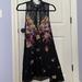 Free People Dresses | Nwot Fp Marsha Slip Dress, Great Lace Details And Floral Pattern | Color: Black/Pink | Size: M