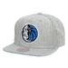 Men's Mitchell & Ness Heather Gray Dallas Mavericks Hardwood Classics 2.0 Snapback Hat