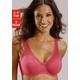 Minimizer-BH PETITE FLEUR Gr. 105, Cup C, pink (himbeere, weiß) Damen BHs Bügel-BHs