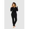 Jumpsuit MONIZ, Baby, Gr. S, EURO-Größen, schwarz, 80% Baumwolle, 20% Polyester, casual, lang, Langarm, Overalls, mit kuscheligem Komfort