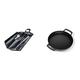 Enders® Premium GRILLBESTECK Edelstahl 3-Set INKL 8786 Grillzange Grillwender & ® Switch Grid Pfanne aus Gusseisen