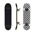 Four Wheel Skateboard,31-inch Maple 7-layer Complete Skateboard | Portable Double Kick Deck Unique Design Skateboards for Beginners Kids Boys Girls Teens and Adults