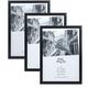 The Photo Album Company Limited BLACKWOOD A3 Black Picture Poster Photo Certificate Display Frame - 3 PACK Acrylic (Non-Glass) Front TPBLWA3BKX-3PK