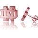 Dayna Designs Notre Dame Fighting Irish Rose Gold Post Earrings