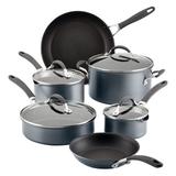 Circulon A1 Series w/ ScratchDefense Nonstick Induction Pots & Pans Cookware Set, 10 Piece, Graphite Non Stick, Stainless Steel | 12 W in | Wayfair