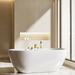 CRANACH 3 Handle Deck Mounted Roman Tub Faucet w/ Diverter & Handshower in Yellow | 4 H in | Wayfair SRSFS1009-GD