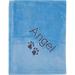 Personalized Passion Personalized Dogs-Cats Blanket Custom Name & Paws Metal | 28 W in | Wayfair 70x100blueblanketP
