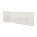 Sarreid Ltd Luciana 112" Wide Pine Solid Wood Sideboard Wood in White/Brown | 38 H x 112 W x 15 D in | Wayfair R045-79W
