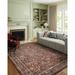 Black 27 x 0.25 in Area Rug - Rifle Paper Co. x Loloi Courtyard Crimson Area Rug feat. CloudPile Polyester | 27 W x 0.25 D in | Wayfair