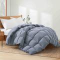 The Twillery Co.® 600 Fill Power All Season Down Comforter/Duvet Insert Goose Down in Gray | 108 H x 90 W x 1 D in | Wayfair