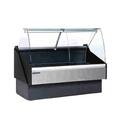 Hydra-Kool KFM-CG-60-S 60" Full Service Deli Case w/ Curved Glass - (1) Level, 115v, Black