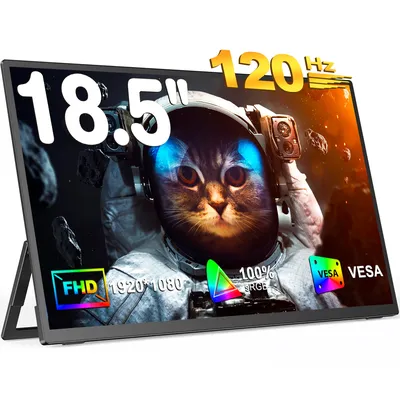 UPERFECT-Moniteur portable ultra-fin écran IPS 120 pouces 18.5Hz 100% sRGB 1080P écran de jeu
