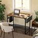 17 Stories Desk Wood/Metal in Brown | 30 H x 39.37 W x 19.7 D in | Wayfair 146FEC26581E4AC1B2470D9A2EE2F4D0