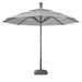 Arlmont & Co. Height Series 11 Feet Smart Sunbrella w/ Remote Control, Wind Sensor, Solar Panel, LED Lighting, in Gray | Wayfair