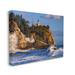 Stupell Industries Rolling Sea Waves Lighthouse Cliff by Rick Berk - Wrapped Canvas Photograph Canvas in Blue/Brown/Green | Wayfair at-901_cn_24x30