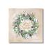 Stupell Industries Joy to the World Holiday Floral Wreath by Kelley Talent - Wrapped Canvas Graphic Art Canvas in Gray/Green/White | Wayfair