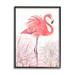 Stupell Industries Flamingo Bird Tropical Grasses by Pip Wilson - Floater Frame Graphic Art on Wood in Brown/Pink | 20 H x 16 W x 1.5 D in | Wayfair