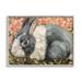 Stupell Industries Wild Rabbit Pink Blooming Meadow by Sara G. Designs - Floater Frame Painting on in Brown/Pink | 11 H x 14 W x 1.5 D in | Wayfair