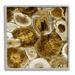 Stupell Industries Agate in Gold Abstract Geodes by Danielle Carson - Floater Frame Graphic Art on in Brown/Gray/Green | Wayfair au-058_gff_24x24