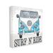 Stupell Industries Surf N Ride Retro Summer Bus by Karen Smith - Wrapped Canvas Graphic Art Canvas in Blue | 17 H x 17 W x 1.5 D in | Wayfair