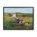 Stupell Industries Country Pasture Longhorn Cattle White Framed Giclee Art By Kathy Winkler Wood in Brown/Green | 16 H x 20 W x 1.5 D in | Wayfair