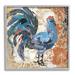 Stupell Industries Vintage Rooster Floral Collage Gray Framed Giclee Art By Evelia Designs Wood in Brown | 17 H x 17 W x 1.5 D in | Wayfair