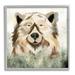 Stupell Industries Bear Wildlife Nature Forest Trees White Framed Giclee Art By Elizabeth Medley Wood in Brown | 12 H x 12 W x 1.5 D in | Wayfair