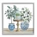 Stupell Industries Assorted Floral Blossoms Array by Cindy Jacobs - Floater Frame Graphic Art on in Blue/Brown/Green | Wayfair at-599_gff_17x17