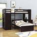 Gionata Twin over Twin 2 Drawer L-Shaped Bunk Beds w/ Built-in-Desk by Harriet Bee | 65 H x 79 W x 88 D in | Wayfair