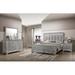 Rosdorf Park 5-2_Elsa LED Upholstered Panel Bedroom Set Upholstered in Brown/Gray | 7.5 H x 82.3 W x 78.7 D in | Wayfair