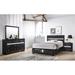 Red Barrel Studio® 4-1_Risa Storage Platform Bedroom Set Wood in Gray/Black | 50 H x 63.4 W x 81.1 D in | Wayfair FAB3FA07575A4409996176DC57EE37ED