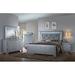 House of Hampton® 4-2_Winston LED Upholestered Bedroom Set Wood in Brown/Gray | 65 H x 63.8 W x 63.8 D in | Wayfair