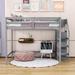 Gugna Full Loft Bed by Harriet Bee, Wood in Gray | 67.6 H x 57.2 W x 95.7 D in | Wayfair 915CBFB4350943F992CE1FD93DA82714