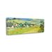 Stupell Industries Vue Ensoleille Van Gogh Classic by Vincent Van Gogh - Painting Canvas in Green | 13 H x 30 W x 1.5 D in | Wayfair