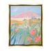 Stupell Industries Desert Canyon Vivid Cacti Plants by Sally Swatland - Painting Canvas in Blue/Green/Pink | 31 H x 25 W x 1.7 D in | Wayfair
