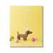 Stupell Industries Yellow Dachshund Party Hat Dog by Sally Swatland - Photograph Canvas in Brown/Yellow | 20 H x 16 W x 1.5 D in | Wayfair