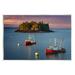 Stupell Industries Boats Sailing Ocean Island Floater Canvas Wall Art By Rick Berk Wood in Brown | 10 H x 15 W x 0.5 D in | Wayfair at-896_wd_10x15