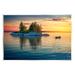 Stupell Industries Sunset Island Horizon Photography Floater Canvas Wall Art By Rick Berk Wood in Brown | 10 H x 15 W x 0.5 D in | Wayfair