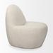 Club Chair - Orren Ellis Laeisha 26.38 inches Wide Club Chair Cotton in White/Brown | 31.5 H x 26.38 W x 32.68 D in | Wayfair