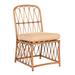 Woodard Cane Patio Dining Side Chair w/ Cushion in Brown | 36.25 H x 19.5 W x 24.88 D in | Wayfair S650511-CAN-68R