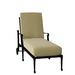 Woodard Wiltshire 79.3" Long Reclining Single Chaise Metal in Black | 25 H x 28.25 W x 79.25 D in | Outdoor Furniture | Wayfair 4Q0470-92-08Y