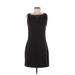 Laundry by Design Casual Dress - Mini: Black Solid Dresses - Women's Size 6