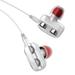 Stealth 600 Wireless A13 Clear Dual Speaker Unit Stereo In-Ear Wired Headphones With Mic 3.5mm Remote Headphones for Hearing Impai with Dual Volume Control